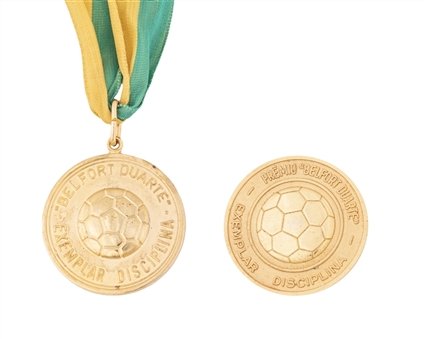  Lot of (2) Prêmio Belfort Duarte Medals Issued by the Brazilian National Sports Council (Brazilian Football Confederation Employee LOA)